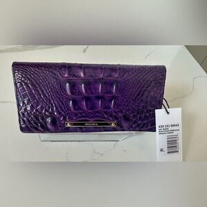 Brahmin Ady Royal Purple Wallet Melbourne genuine leather